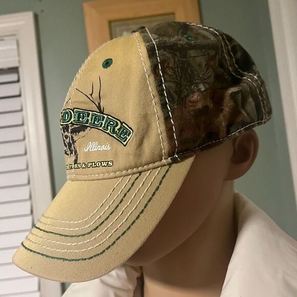John Deere Moline, IL Tractors & Plows Deer Logo Hat Cap SnapBack - Picture 3 of 7